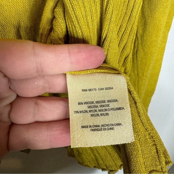 Anthropologie Open Front Citron Sweater Cardigan Size Xsmall - Picture 4 of 6